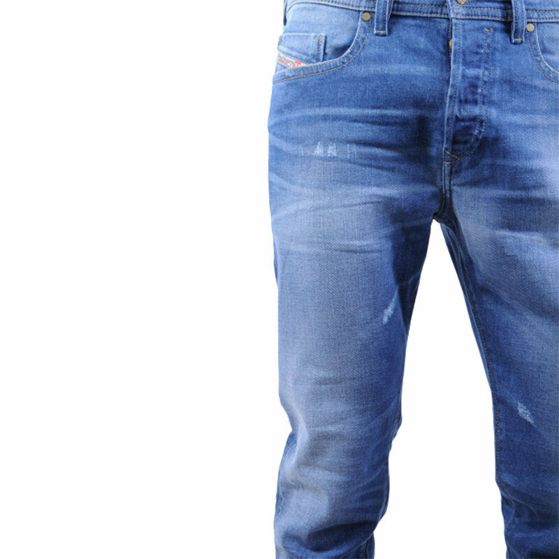 DIESEL Mens Jeans Buster R60F8 W30/L32 Distressed Blue Regular 