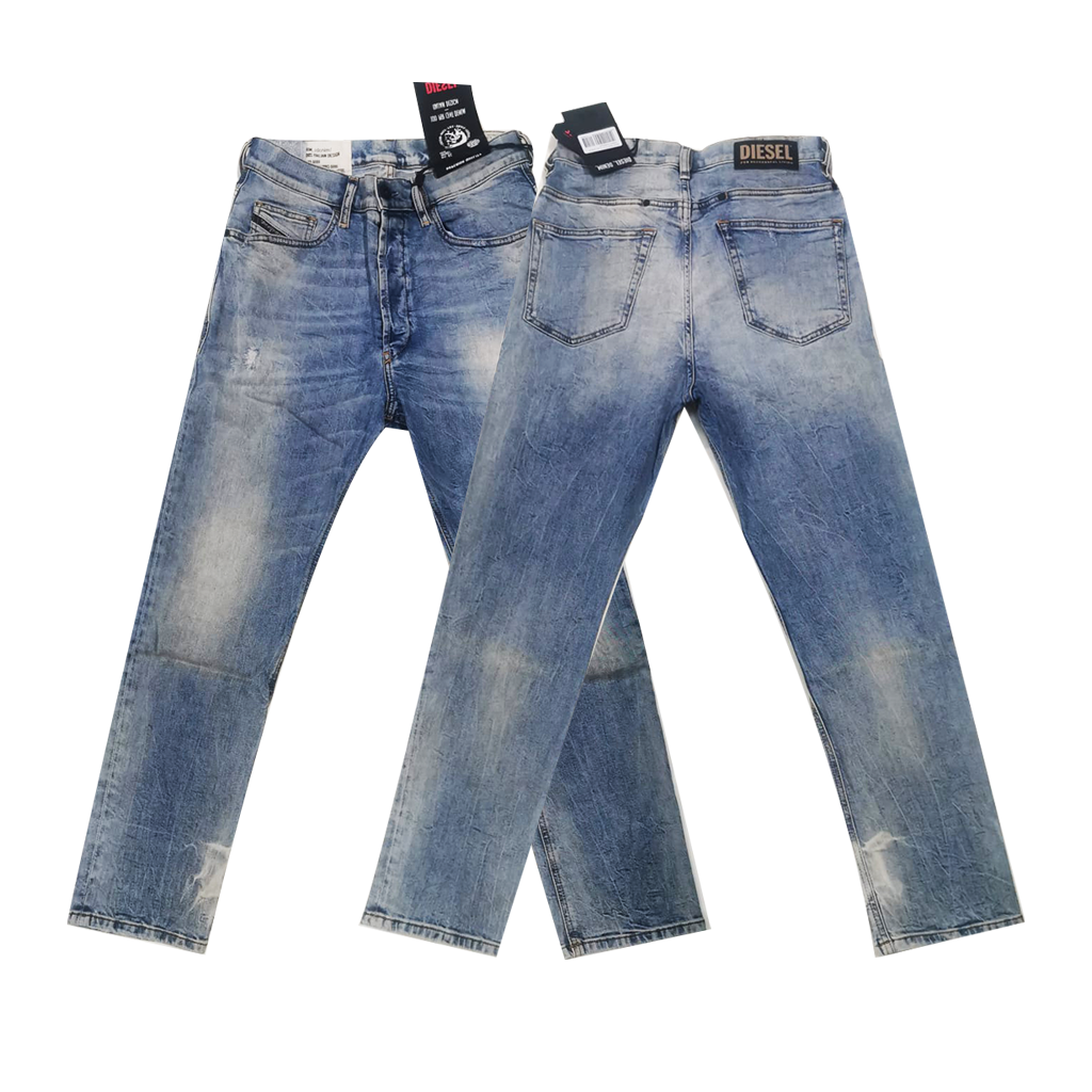 DIESEL D-EETAR 087AV STRECH Men's Denim Jeans TAPERED Light Blue RRP £140