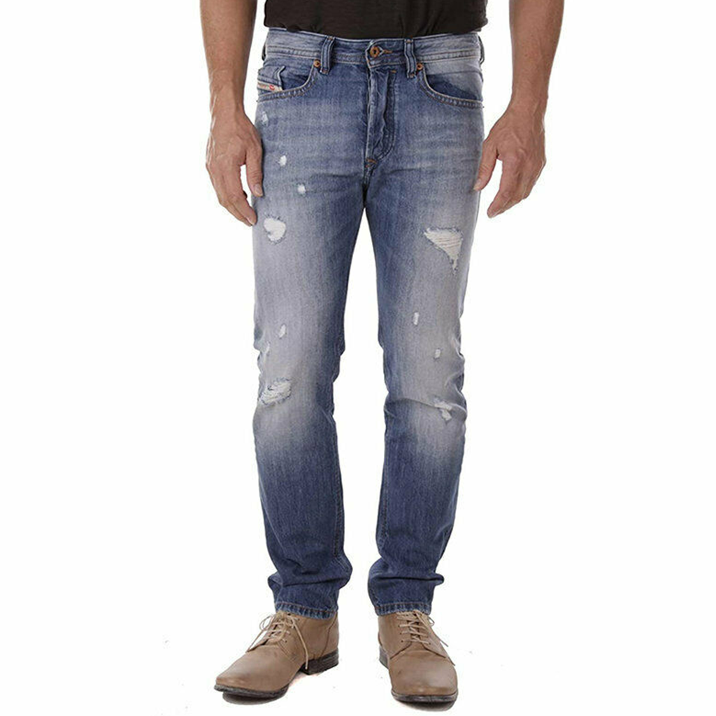 DIESEL Mens Denim Jeans BUSTER R95T8  Regular Slim Tapered Distress Casual Pants