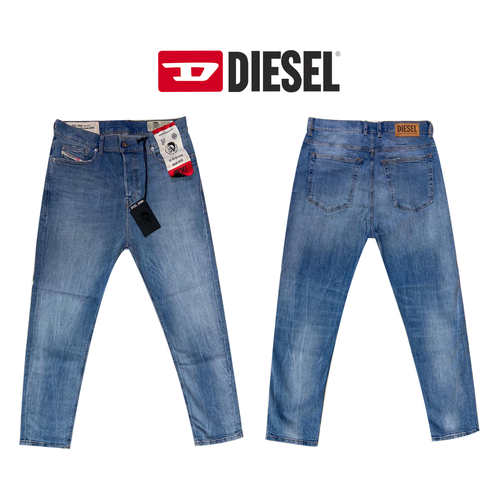 Mens DIESEL D-VIDER 081AL STRETCH Carrot fit Blue Denim Jeans W31/L30 –  Stylerstreet