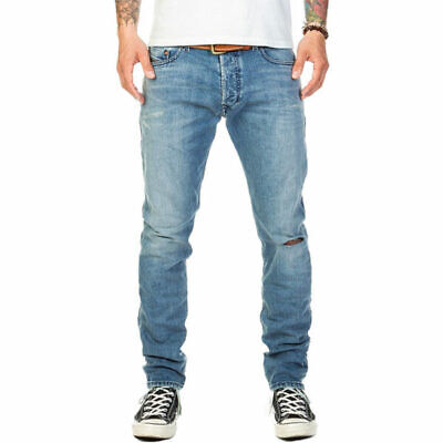 Men's DIESEL TEPPHAR 084VI STRECH Blue Denim Jeans SLIM CARROT RRP £180