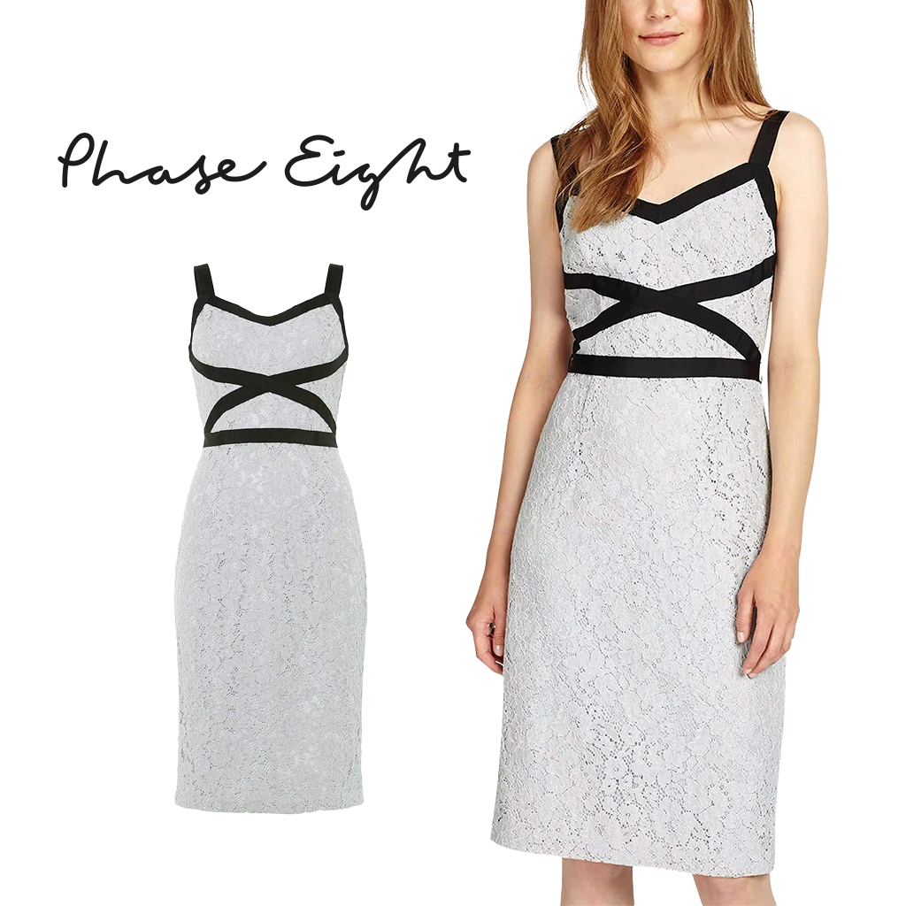 Phase Eight Caela Lace Dress Sea Salt UK size 10-16 |  RRP £140 | Clearance Sale