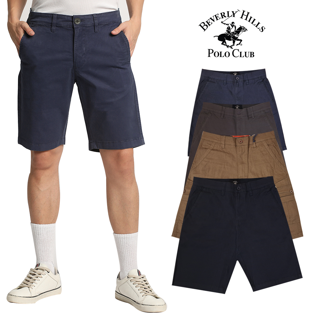 Mens Chino Shorts Beverly Hills Short Pants with Pockets sizes 30 38 Stylerstreet