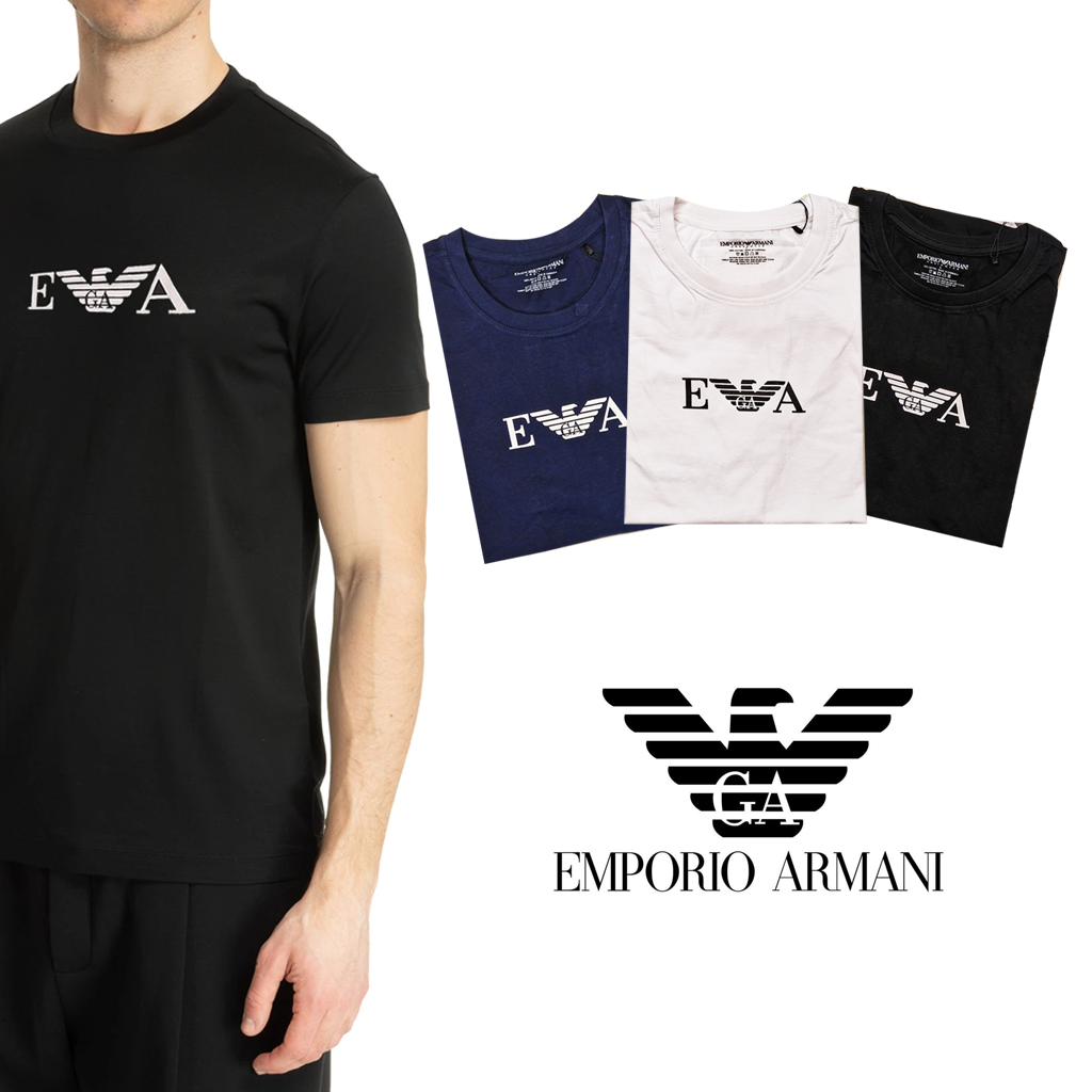 Emporio Armani EA Logo Summer T Shirt Top Tee RRP 30 UK Sale Stylerstreet