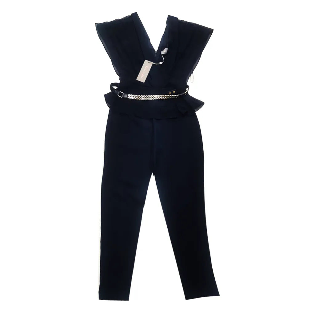 Phase Eight Blossom Belted Jumpsuit Navy UK 8-10 Casual Work Party | RRP £120