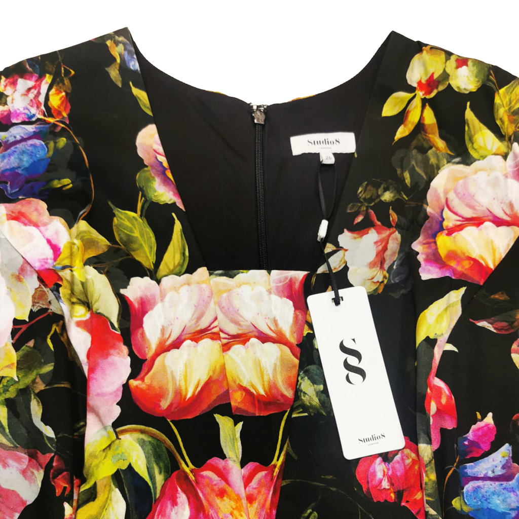 PHASE EIGHT Amara Floral Fit And Flare Dress multicolour Party Wedding –  Stylerstreet