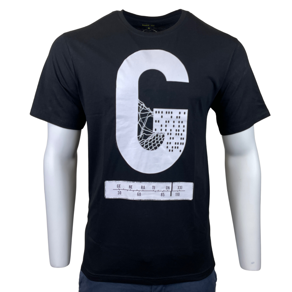 NEW Mens Letter Printed Short Sleeve Crew Neck T-Shirt |100% Cotton Stylish Top