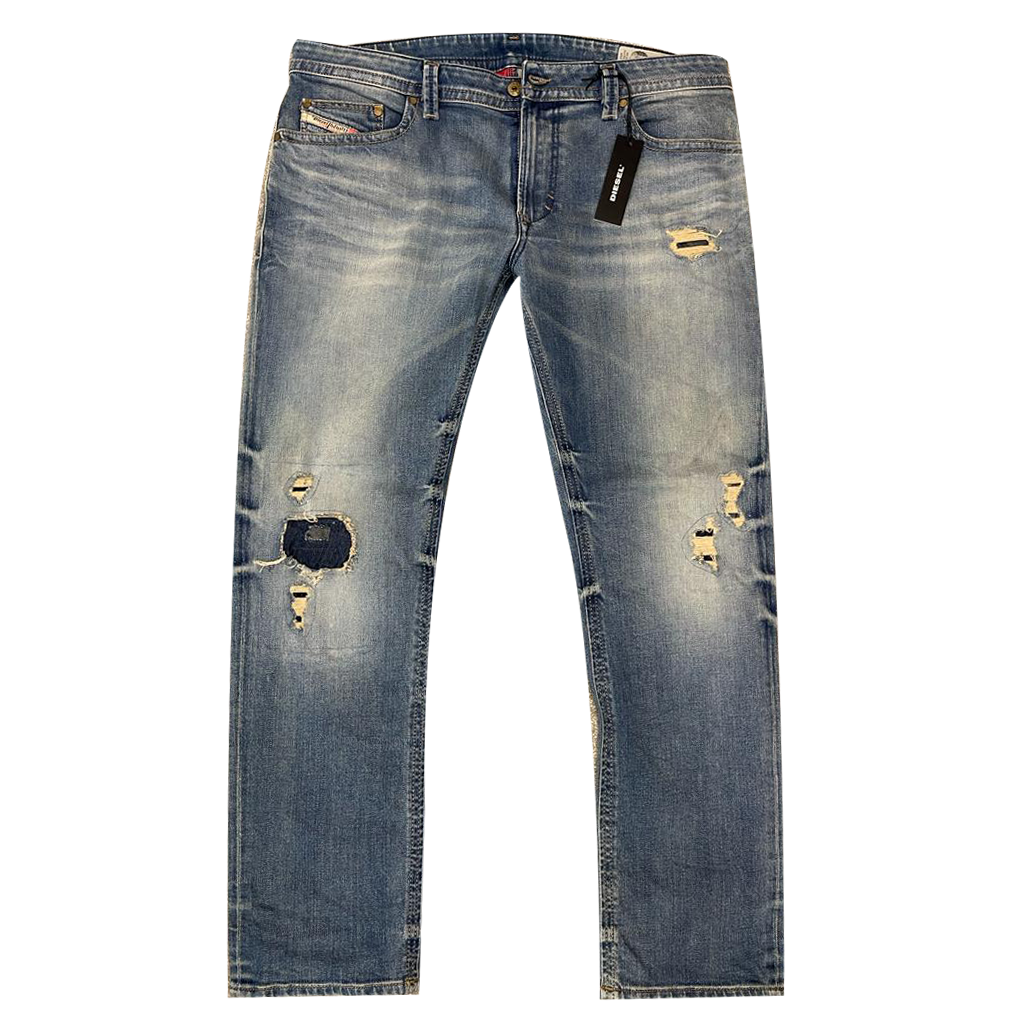 Mens Diesel THAVAR Stretch Denim 0859S LIGHT BLUE Slim Skinny W38 L30 Stylerstreet