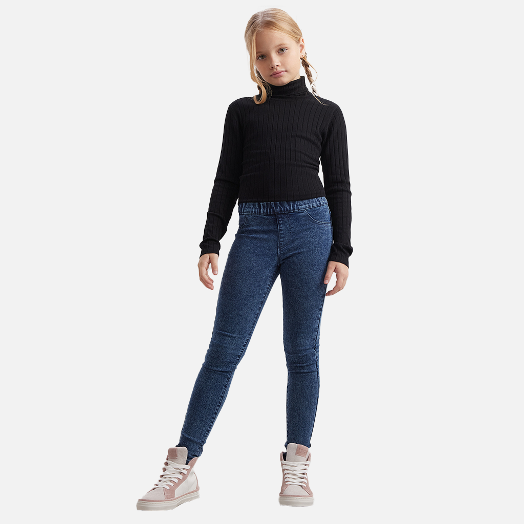 Girls Denim Jeans Comfort Stretch Luxury Quality Jeggings Blue