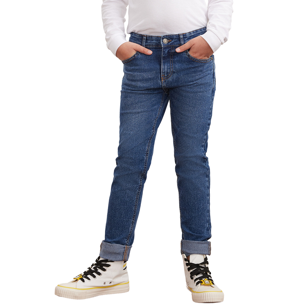 Boys Jeans - Stretchable Denim Pants with Adjustable waistband Age 7 to 12 Years