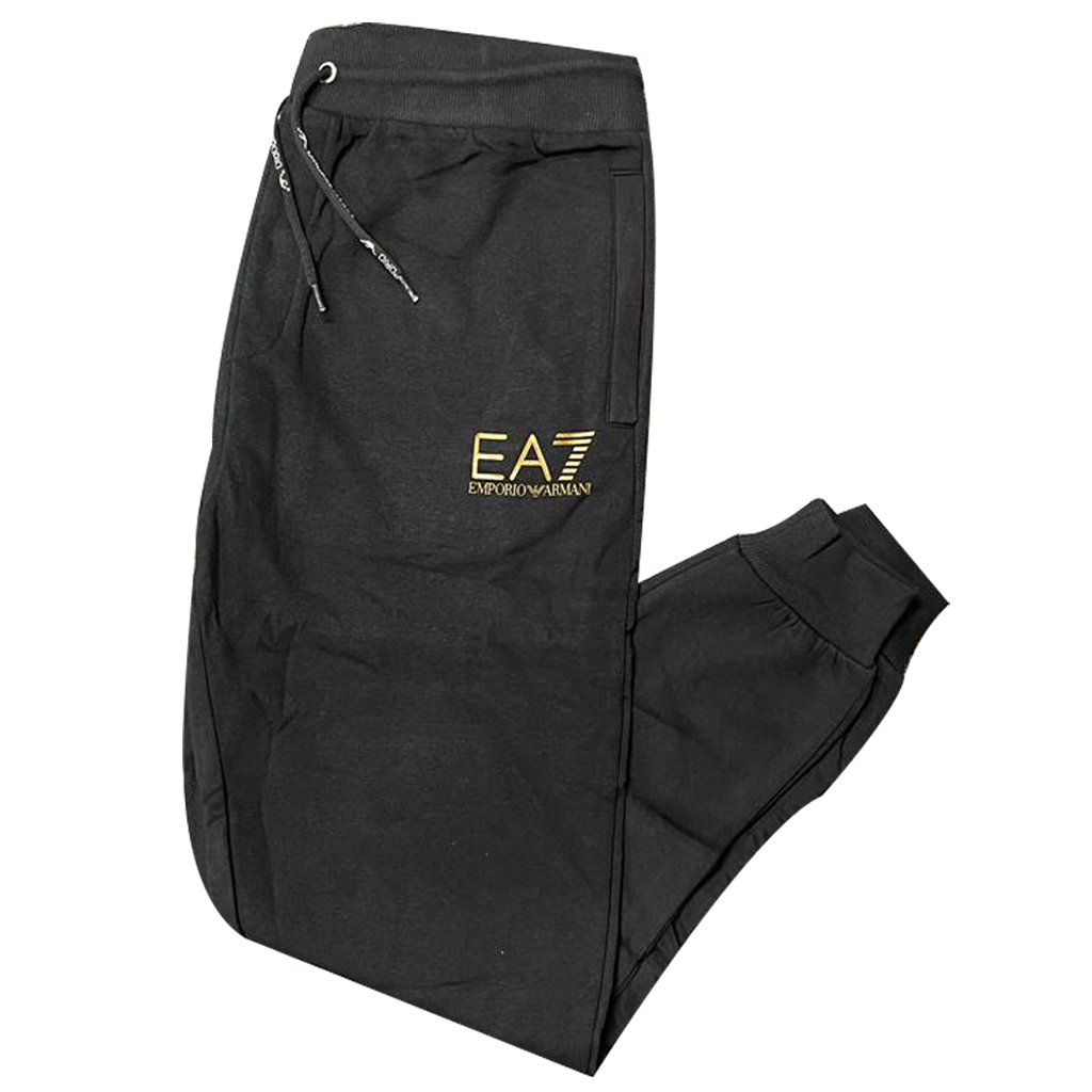 Emporio Armani EA7 Gold Logo Men s Winter Fleece Joggers Multicolor Stylerstreet